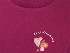 Name It top boysenberry  med glimmerhjerter i størrelse 2 til 6 år til børn